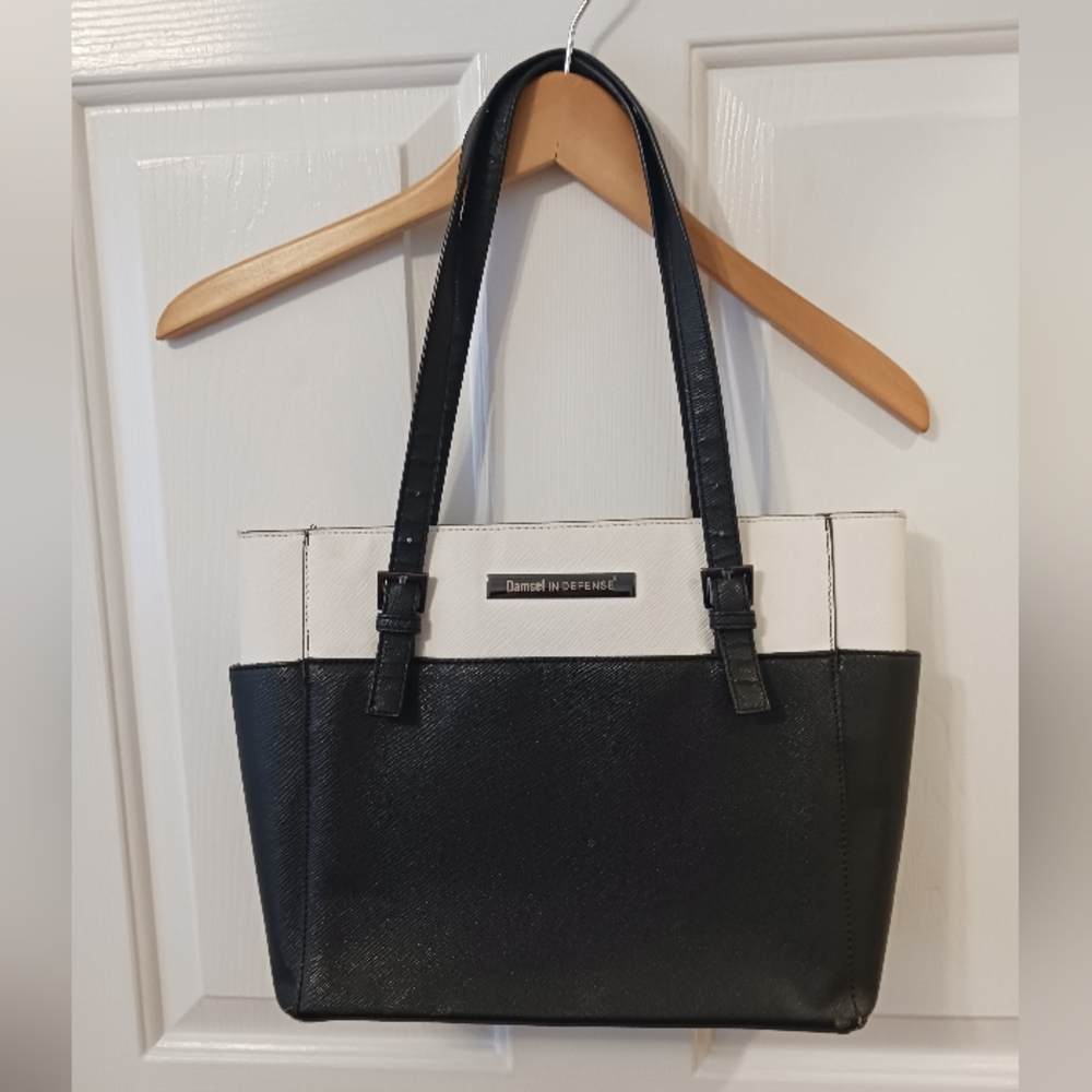 Black and White Tote Bag by [Brand]